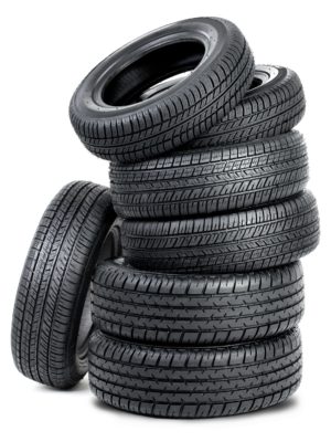 Tires isolated on the white background