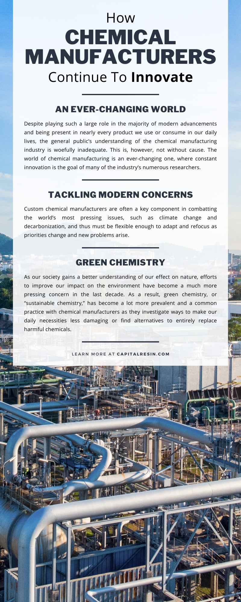 How Chemical Manufacturers Continue To Innovate