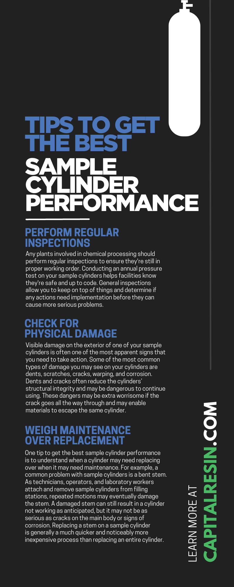 5 Tips To Get the Best Sample Cylinder Performance
