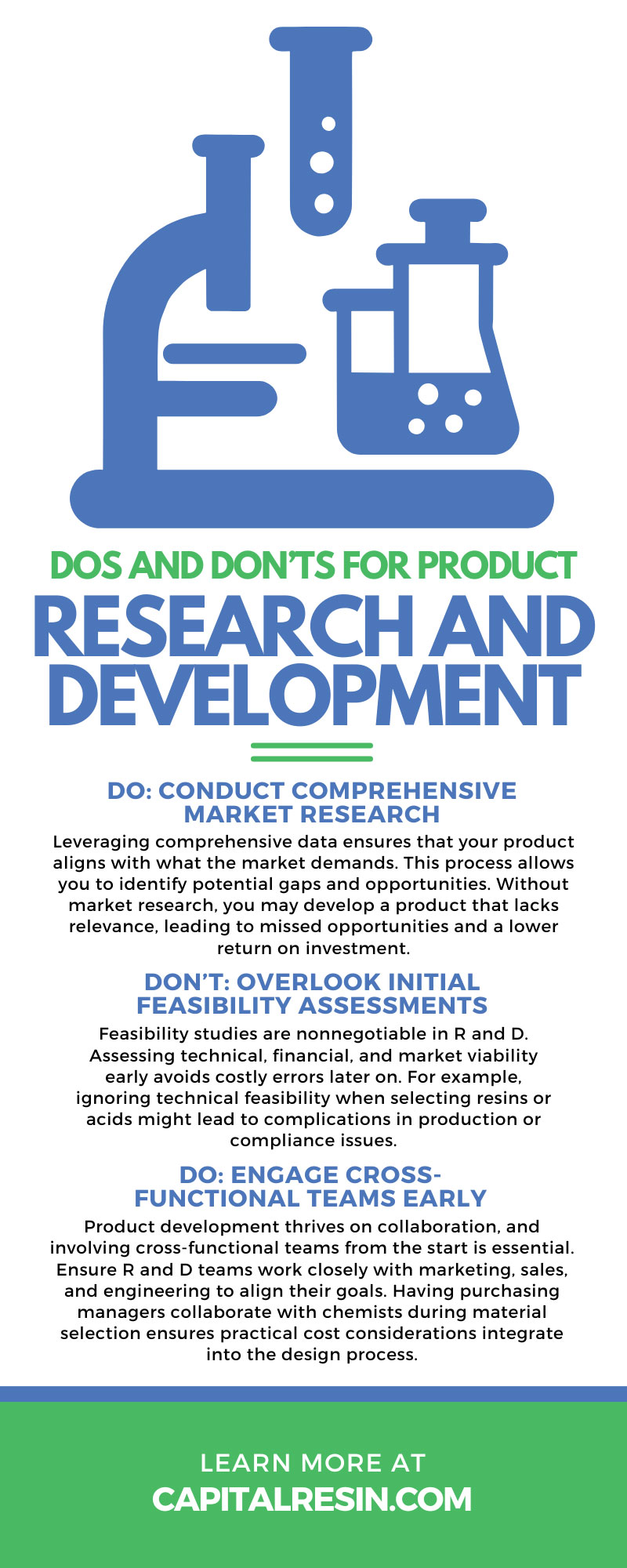 Dos and Don’ts for Product Research and Development